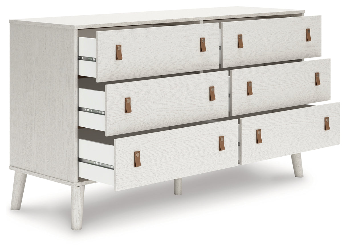 Aprilyn Full Bookcase Bed with Dresser and Chest in White from Ashley - Luna Furniture