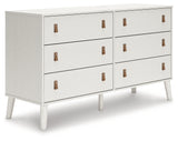 Aprilyn Full Bookcase Bed with Dresser, Chest and 2 Nightstands in White from Ashley - Luna Furniture