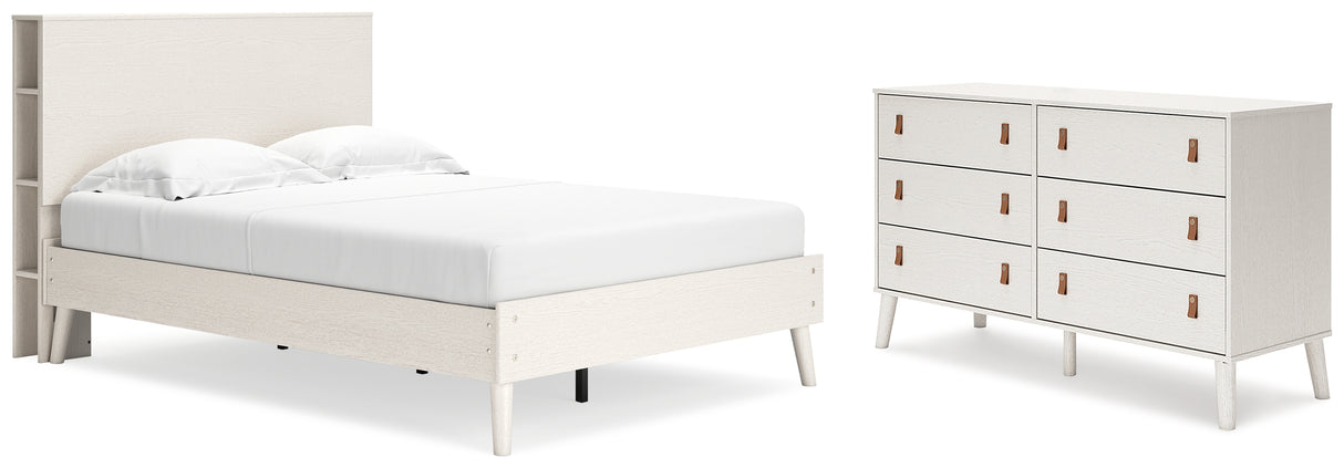 Aprilyn Full Bookcase Bed with Dresser in White from Ashley - Luna Furniture