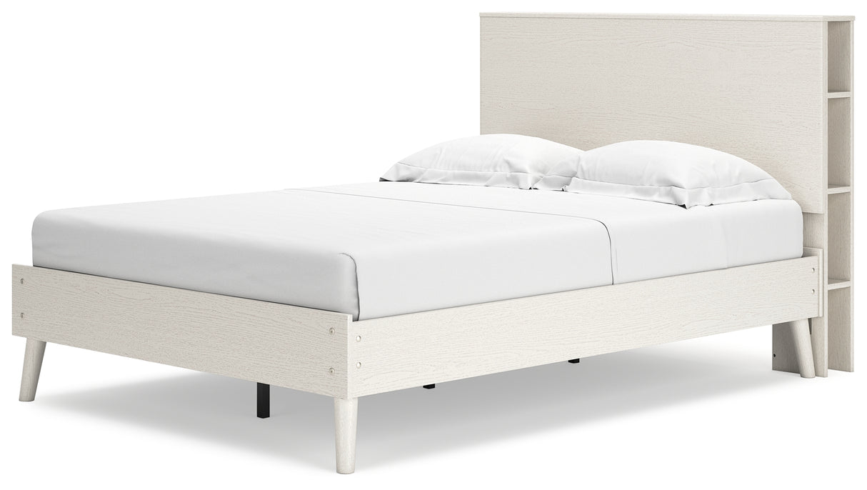 Aprilyn Full Bookcase Bed with Dresser in White from Ashley - Luna Furniture