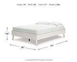 Aprilyn Full Platform Bed with Dresser and 2 Nightstands in White from Ashley - Luna Furniture