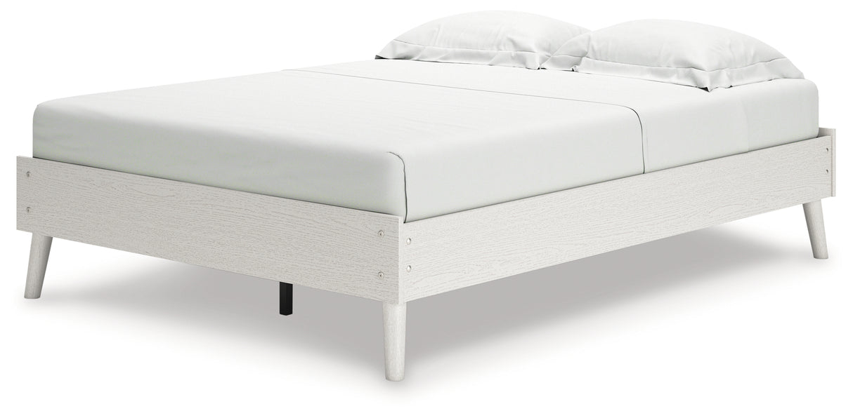 Aprilyn Full Platform Bed with Dresser and 2 Nightstands in White from Ashley - Luna Furniture