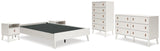 Aprilyn Full Platform Bed with Dresser, Chest and 2 Nightstands in White from Ashley - Luna Furniture