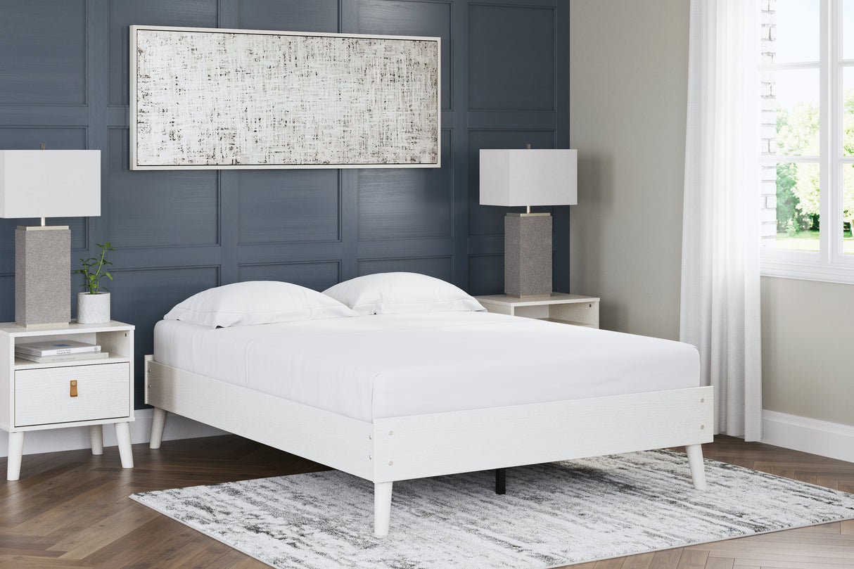 Aprilyn Full Platform Bed with Dresser, Chest and Nightstand in White from Ashley - Luna Furniture