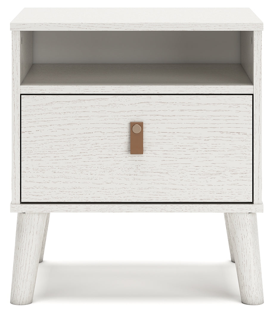 Aprilyn Queen Bookcase Headboard with Dresser and 2 Nightstands in White from Ashley - Luna Furniture