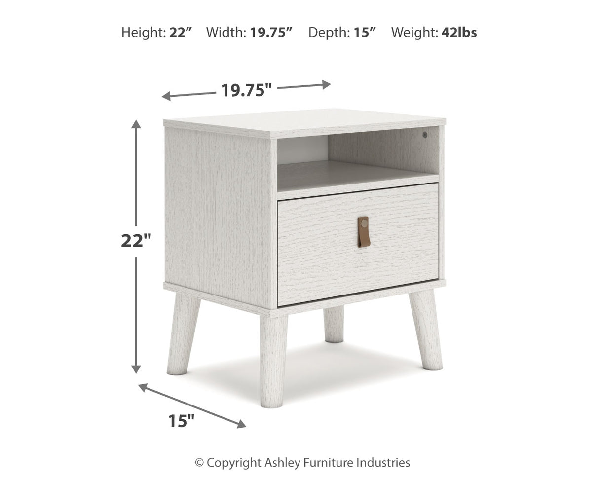 Aprilyn Queen Bookcase Headboard with Dresser and 2 Nightstands in White from Ashley - Luna Furniture