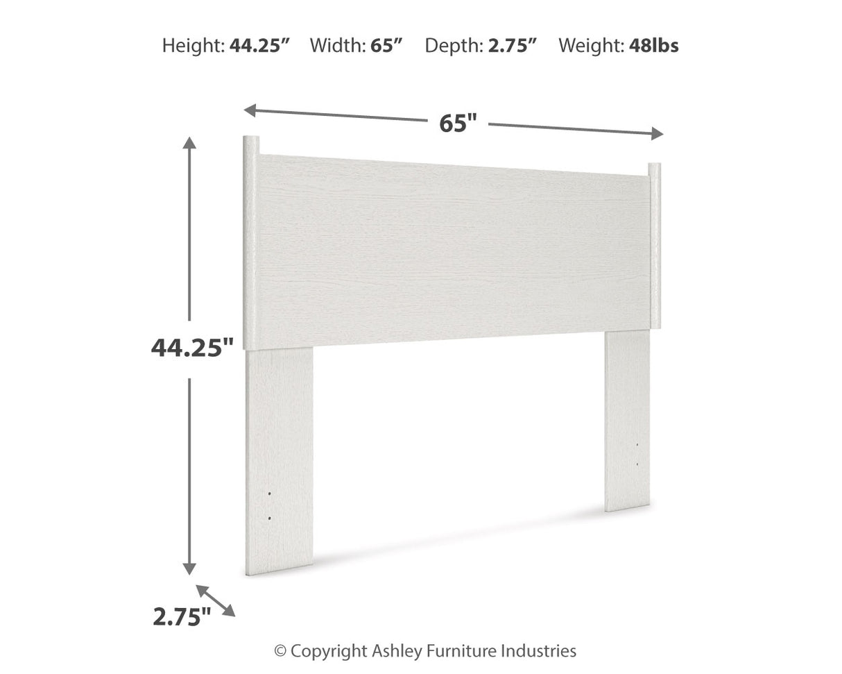 Aprilyn Queen Panel Headboard with Dresser and 2 Nightstands in White from Ashley - Luna Furniture