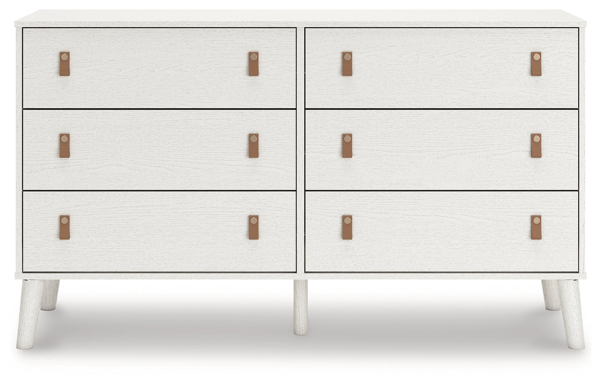 Aprilyn Queen Panel Headboard with Dresser and Chest in White from Ashley - Luna Furniture