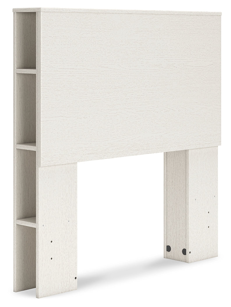 Aprilyn Twin Bookcase Headboard with Dresser in White from Ashley - Luna Furniture