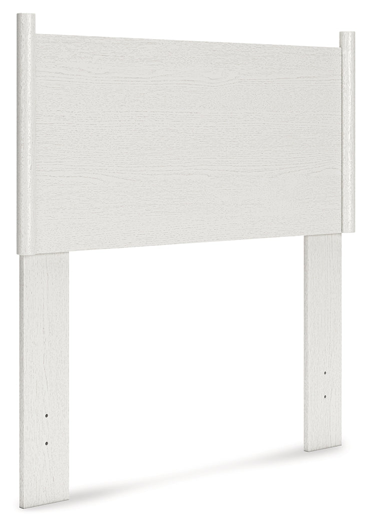 Aprilyn Twin Panel Headboard with Dresser and 2 Nightstands in White from Ashley - Luna Furniture