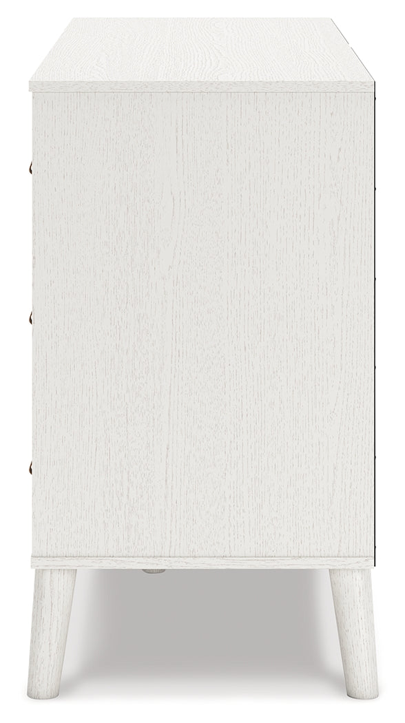 Aprilyn Twin Panel Headboard with Dresser in White from Ashley - Luna Furniture