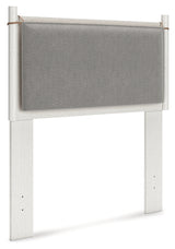 Aprilyn Twin Panel Headboard with Dresser in White from Ashley - Luna Furniture