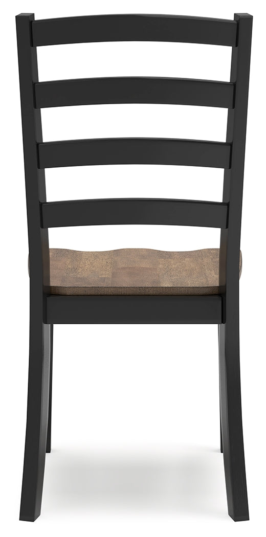 Wildenauer Dining Table and 4 Chairs and Bench in Brown/Black from Ashley - Luna Furniture