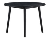 Willow 42″ Round Dining Table, Black - WIL500KT