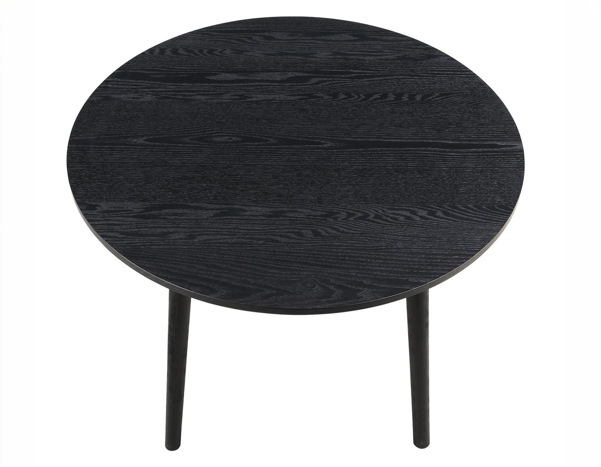 Willow 42″ Round Dining Table, Black - WIL500KT