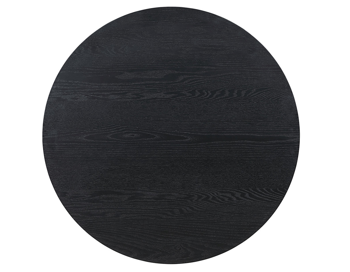 Willow 42″ Round Dining Table, Black - WIL500KT