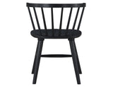 Willow 5 Piece  42-inch Round Dining Set, Black - SET | WIL500KT | WIL500KS(4)