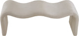 Willow Corduroy Fabric Bench in Beige from Meridian - Luna Furniture