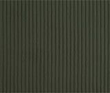 Willow Corduroy Fabric Bench in Green from Meridian - Luna Furniture