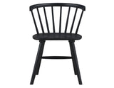 Willow Solid Wood Dining Chair, Black - WIL500KS