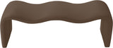 Willow Vegan Leather Bench in Brown from Meridian - Luna Furniture