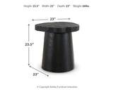 Wimbell Coffee Table with 1 End Table in Black from Ashley - Luna Furniture