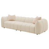 Winchester Boucle Upholstered Extra Long Sofa Sand Pebble from Coaster - Luna Furniture