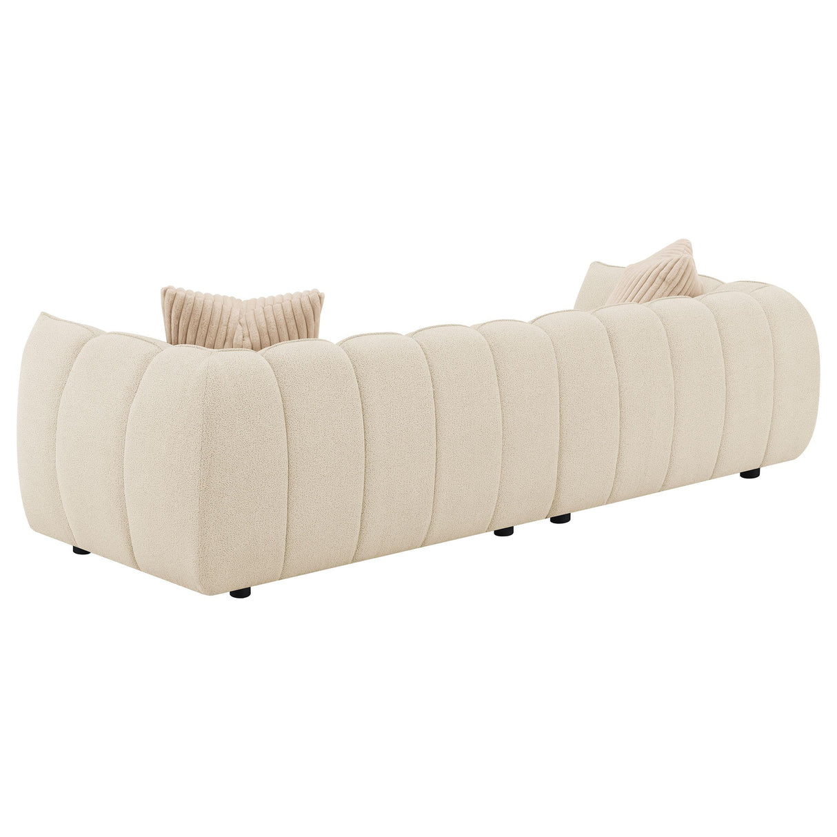 Winchester Boucle Upholstered Extra Long Sofa Sand Pebble from Coaster - Luna Furniture