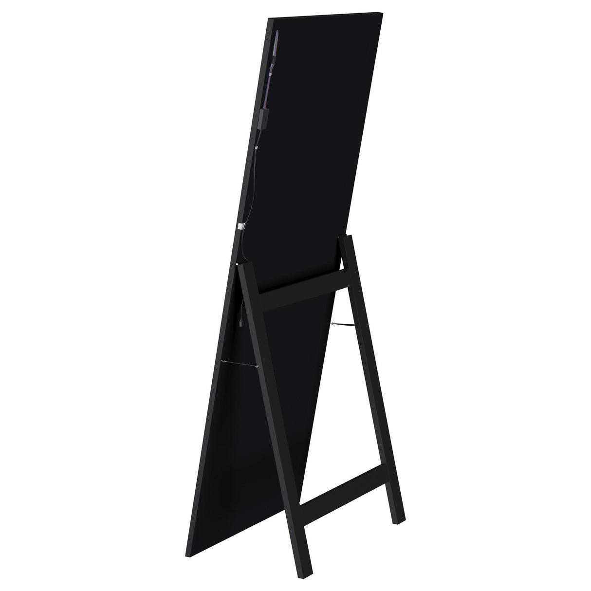 Windrose Black Full Length Floor Standing Tempered Mirror with LED Lighting from Coaster - Luna Furniture