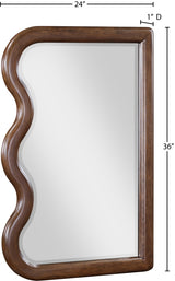 Winnie Mirror Brown from Meridian - Luna Furniture