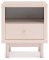 Wistenpine Full Panel Bed with Dresser and Nightstand in Blush from Ashley - Luna Furniture