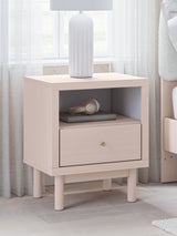 Wistenpine Full Panel Bed with Dresser and Nightstand in Blush from Ashley - Luna Furniture