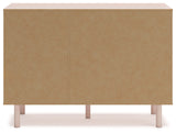 Wistenpine Full Upholstered Panel Bed with Dresser and 2 Nightstands in Blush from Ashley - Luna Furniture