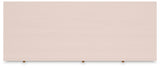 Wistenpine Full Upholstered Panel Bed with Dresser and 2 Nightstands in Blush from Ashley - Luna Furniture