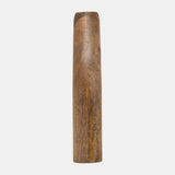 Wood, 11"h Tapered Vase, Brown from Sagebrook Home - Luna Furniture