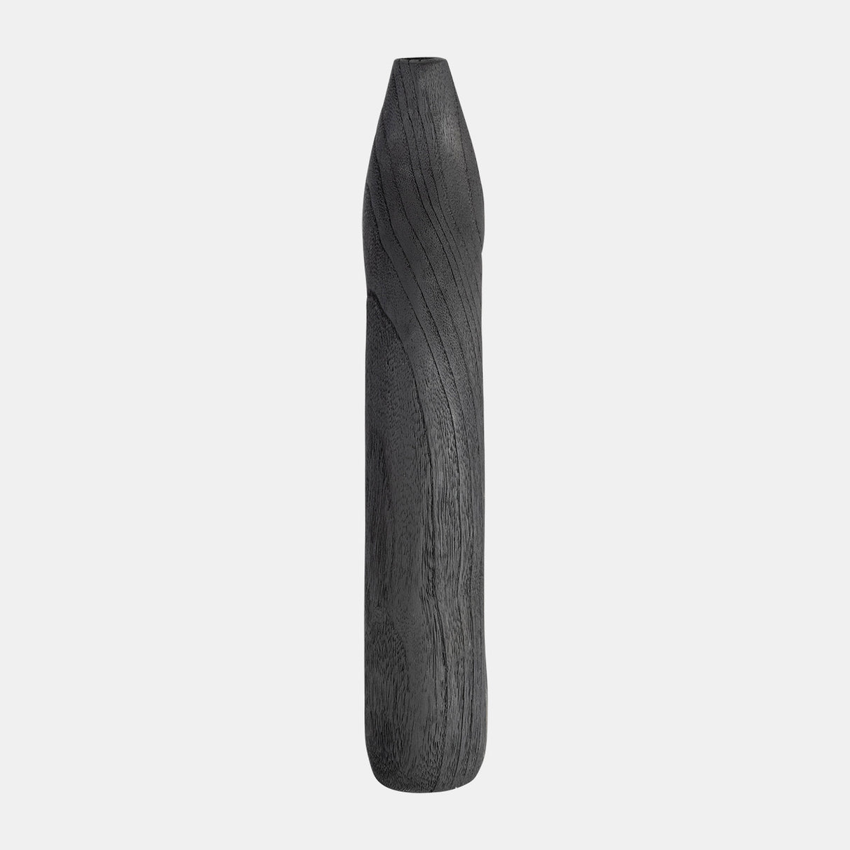 Wood, 14"h Cut-out Vase, Black from Sagebrook Home - Luna Furniture