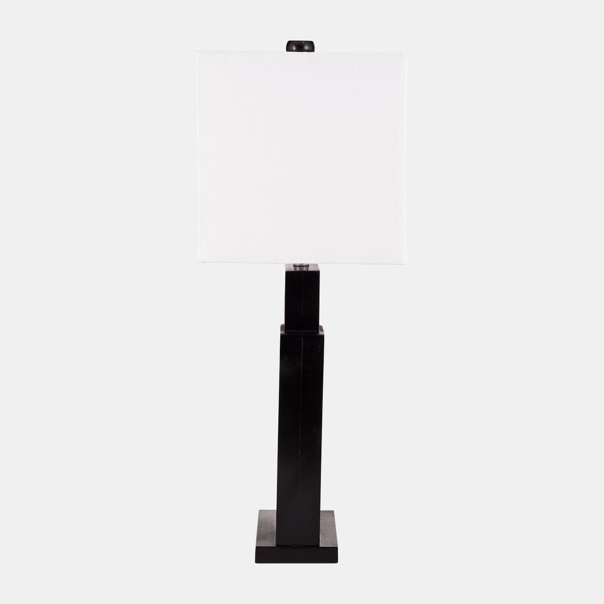 Wood, 27"h Geometric Lamp, Black from Sagebrook Home - Luna Furniture