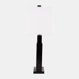 Wood, 27"h Geometric Lamp, Black from Sagebrook Home - Luna Furniture