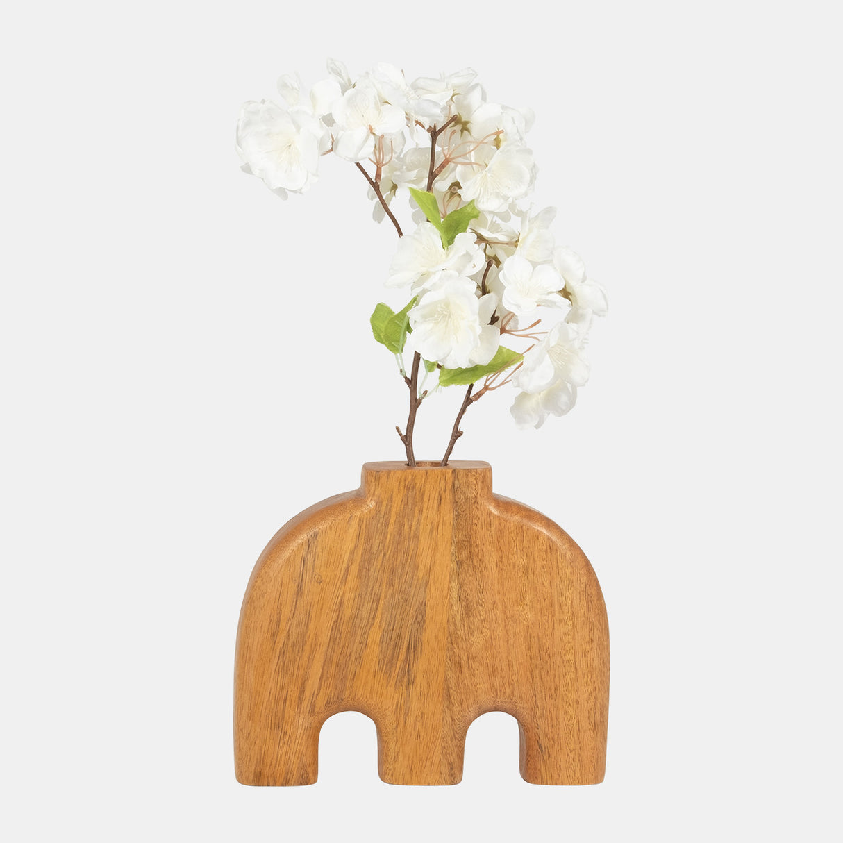 Wood, 7" 3-legged Vase Natural from Sagebrook Home - Luna Furniture