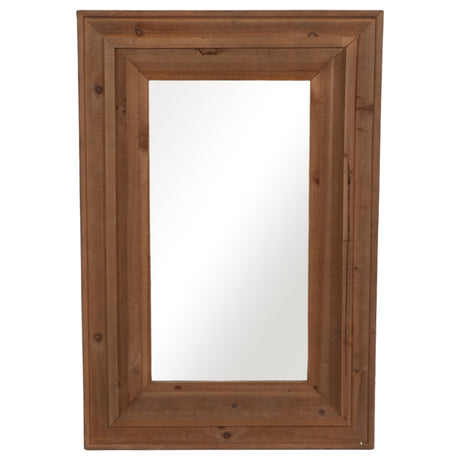 Wood Frame 24 X 36" Wall Mirror, Brown Wb - 14099-05