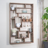 Wooden Multi-tier Wall Shelf, Brown from Sagebrook Home - Luna Furniture