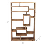 Wooden Multi-tier Wall Shelf, Brown from Sagebrook Home - Luna Furniture