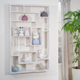 Wooden Multi-tier Wall Shelf, Whitewash from Sagebrook Home - Luna Furniture