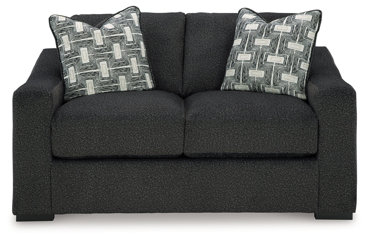 Wryenlynn Onyx Loveseat from Ashley - Luna Furniture