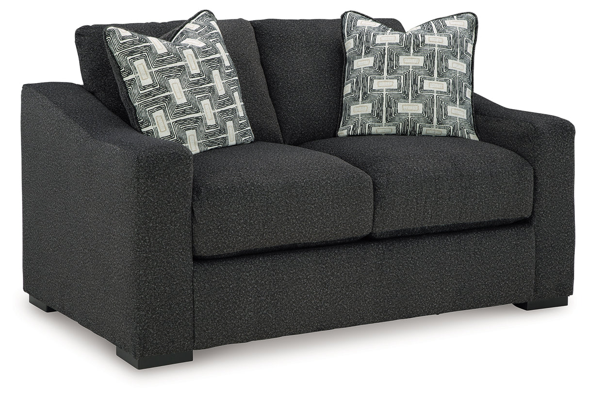 Wryenlynn Onyx Loveseat from Ashley - Luna Furniture