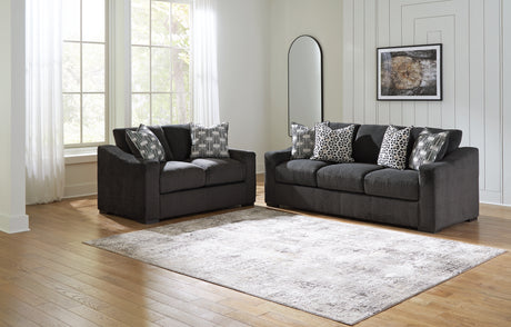 Wryenlynn Sofa and Loveseat in Onyx - PKG018530