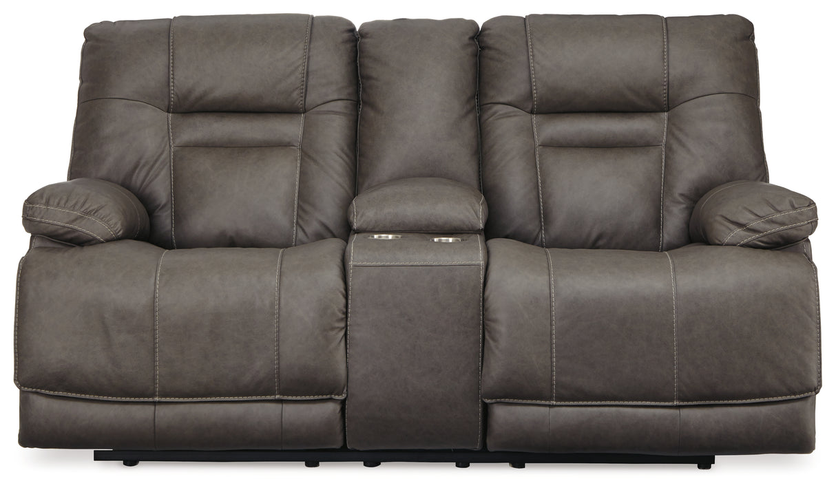 Wurstrow Sofa, Loveseat and Recliner in Smoke - PKG008012