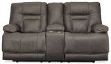 Wurstrow Sofa, Loveseat and Recliner in Smoke - PKG008012