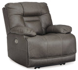 Wurstrow Sofa, Loveseat and Recliner in Smoke - PKG008012