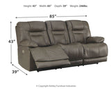 Wurstrow Sofa, Loveseat and Recliner in Smoke - PKG008012